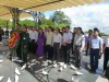 Bộ trưởng cùng đoàn công tác dâng hương tại Nghĩa trang liệt sỹ quốc gia Đường 9