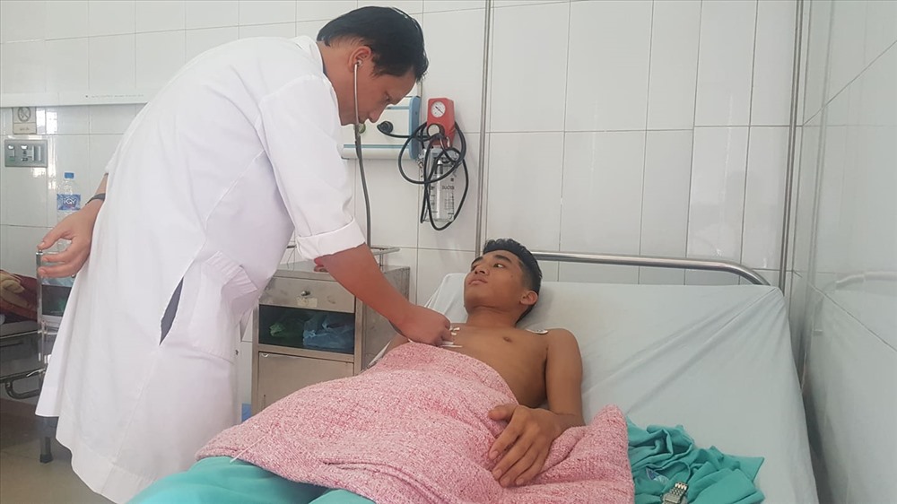 Bệnh nhân phục hồi sau khi phẫu thuật nội soi. Ảnh: HT.