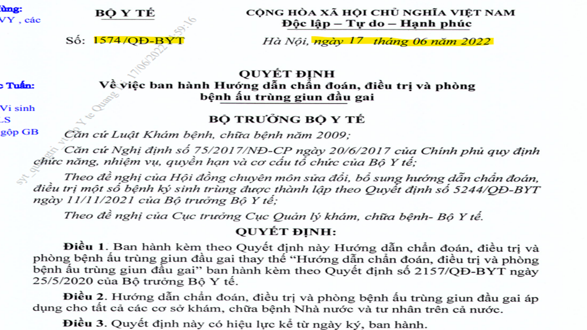 1574/QĐ-BYT