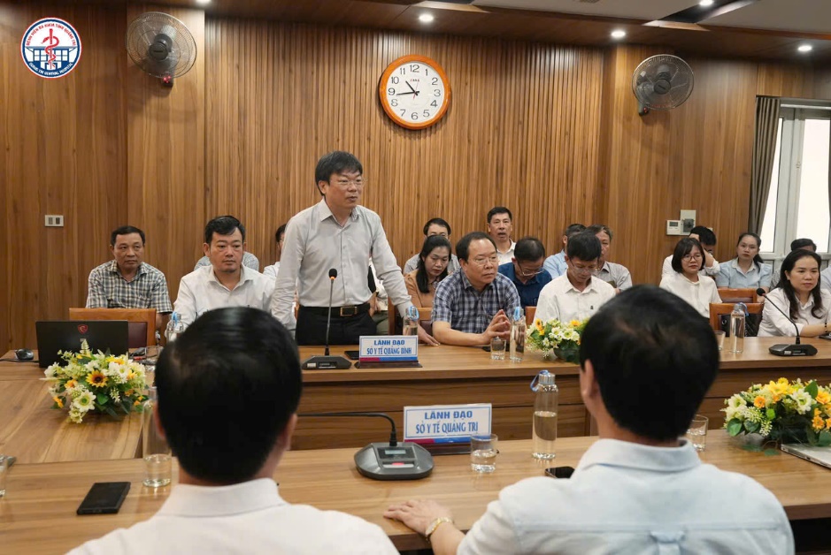 Ông Dương Thanh Bình – Giám đốc Sở Y tế Quảng Bình phát biểu tại buổi làm việc
